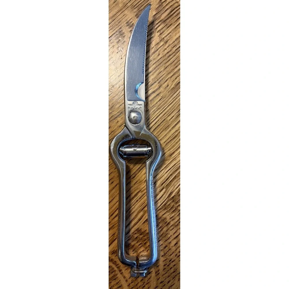 Vintage Boker Stainless Poultry  Shears Scissors. Made in USA